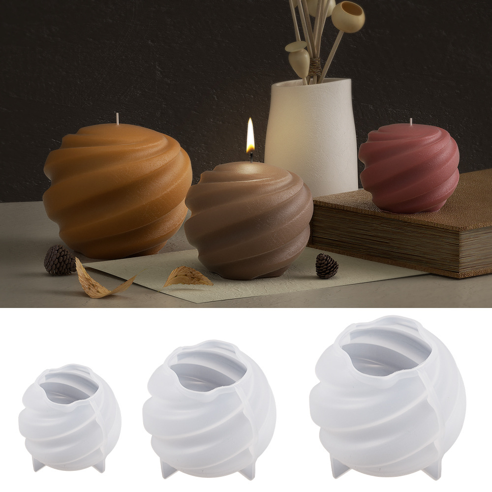 Soap Making Recipes - Silicone Rotating Planet Candle Mold, 3D