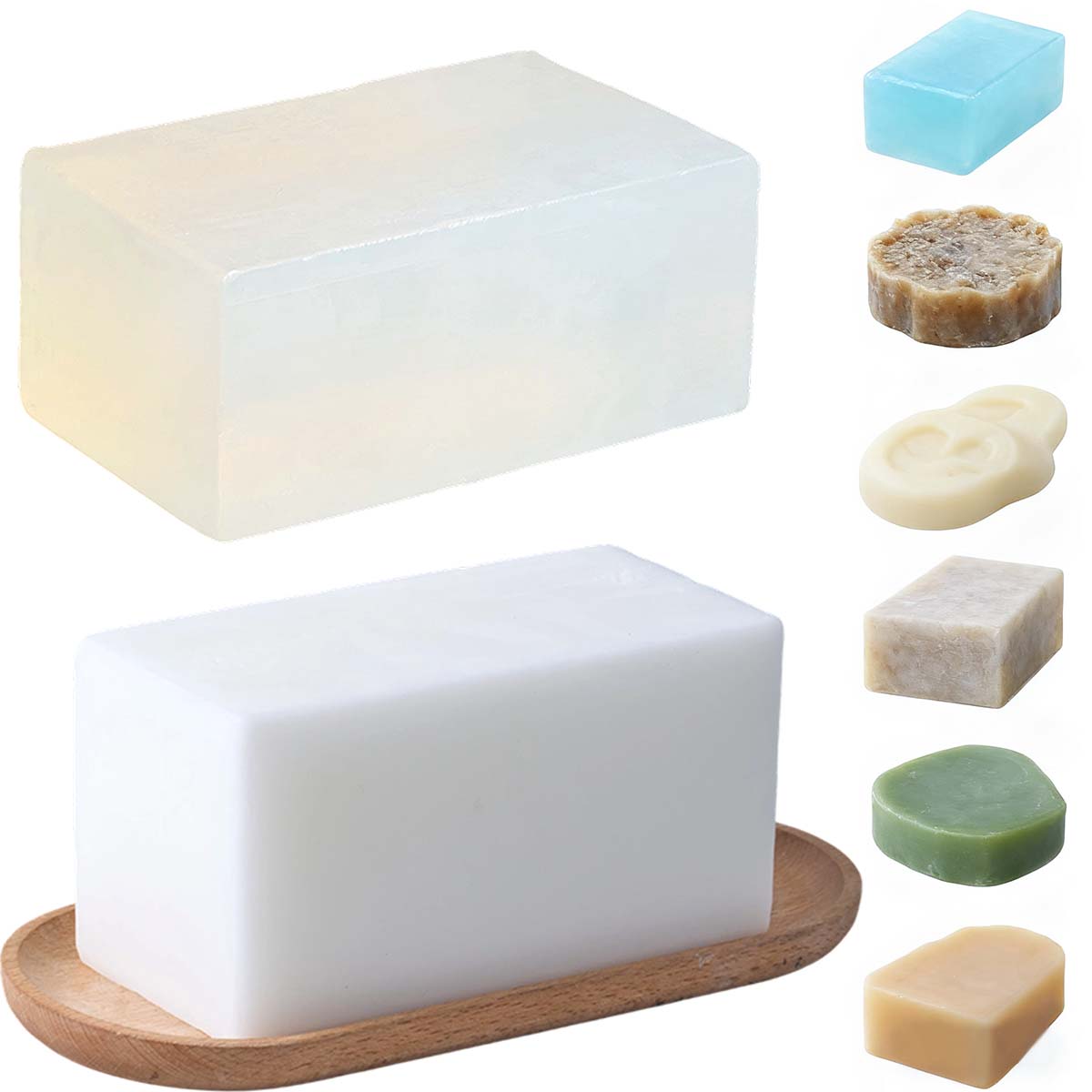 Soap Making Foam - Base de sabão branco transparente 1000g,