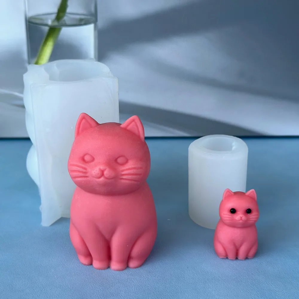Soap Making Animal Fat - Molde de Silicone 3D de Gato
