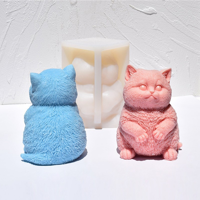 Molde de Silicone 3D Gato Gord - Soap Making Animal Fat avaliação e preço