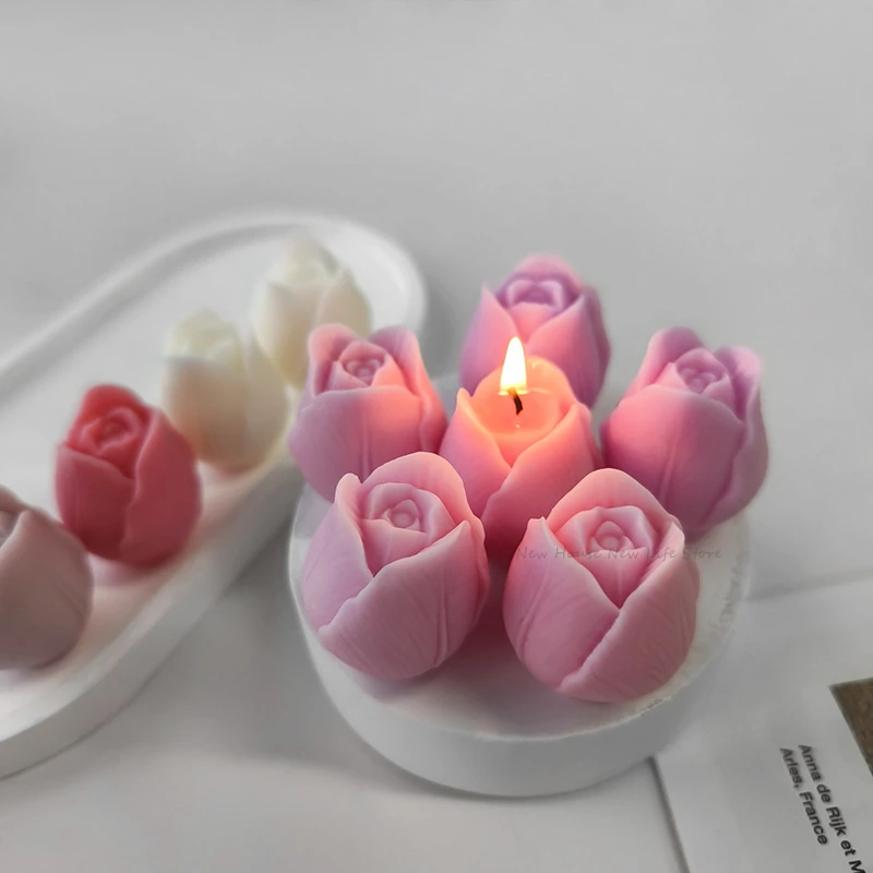 Molde de vela de tulipa 3d art - Soap Making Recipes avaliação e preço