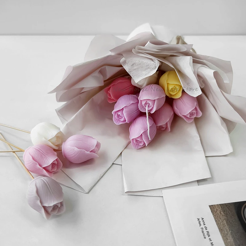 Molde de vela de tulipa 3d art - Soap Making Recipes avaliação e preço