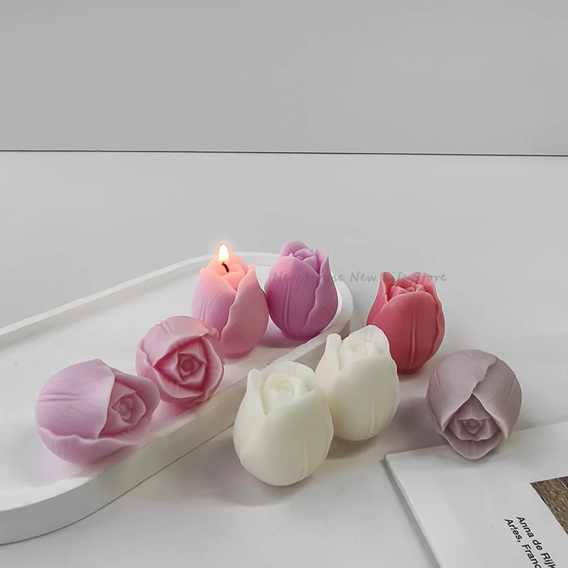 Molde de vela de tulipa 3d art - Soap Making Recipes avaliação e preço