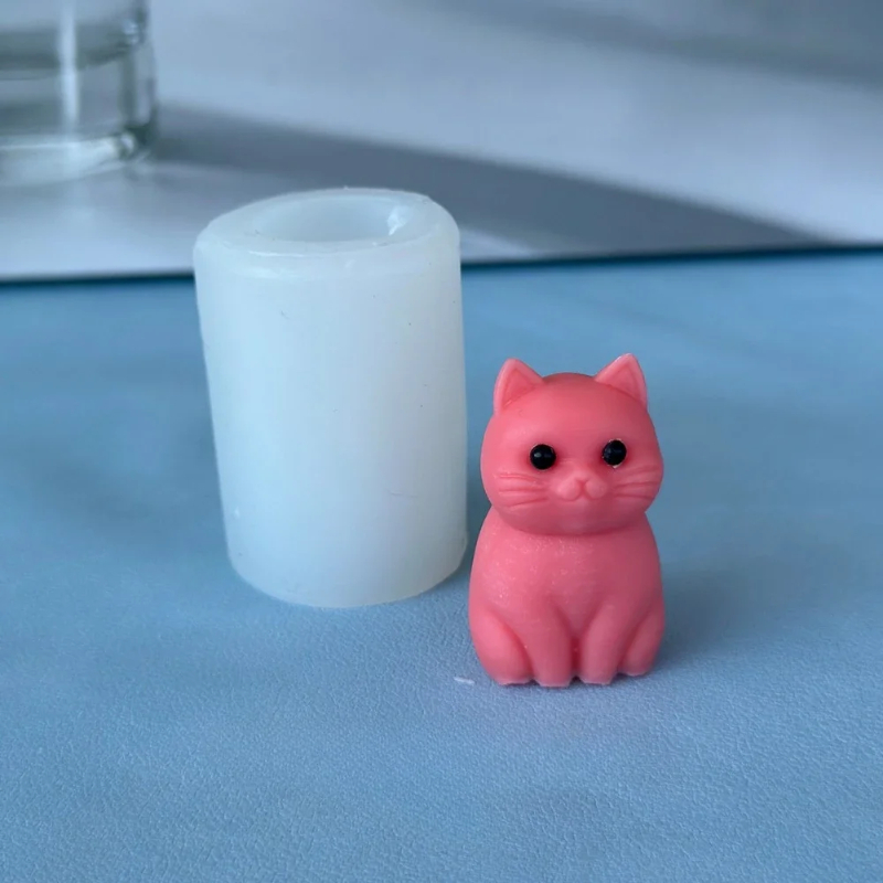 Molde de silicone 3D de gato g - Soap Making Animal Fat avaliação e preço